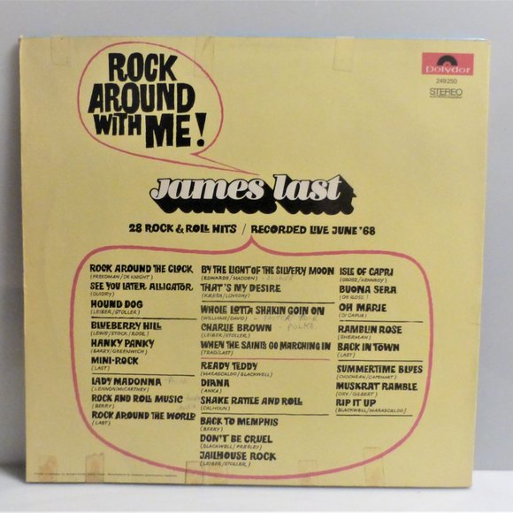 1st Press James Last ROCK AROUND With ME Vinyl LP Record Polydor #249250 24 Hits - Picture 4 of 4